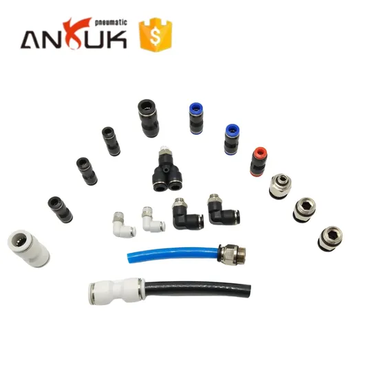 Conector neumático (PE) Tipo E Conector a presión de plástico de 3 vías